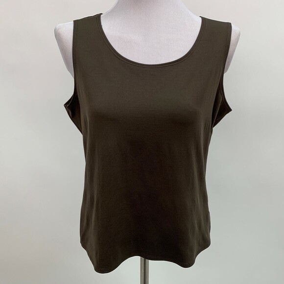 Elementz Women's Tank Top Large Brown Sleeveless - Picture 1 of 8